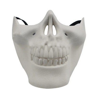 Halloween Skelett Krieger Maske Dämon halb Gesicht gruselig Cosplay