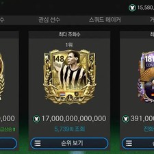 FIFA Mobile Game 2/23 Team Value 9.1 Trillion Won