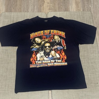 Vintage Rare  Kings of Crunk  Lil Jon, David Banner, Bone Crusher Navy size XL