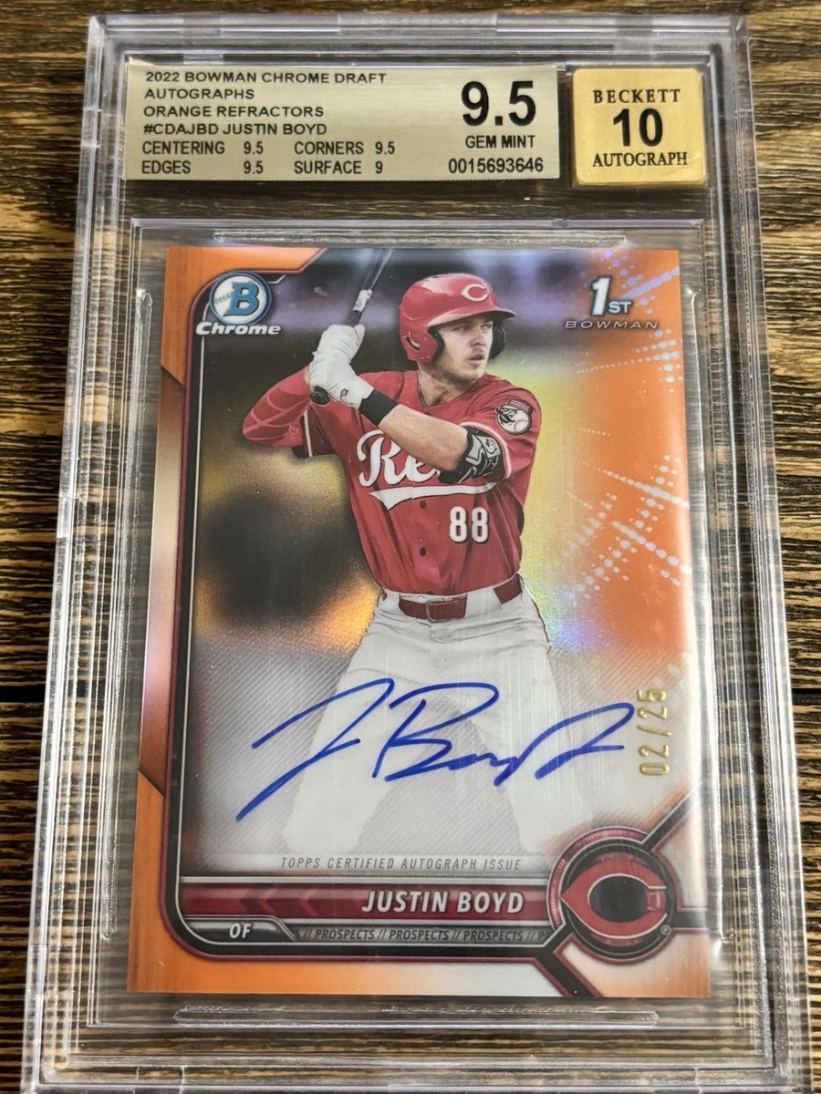 Bowman Cincinnati Reds Baseball Autographed Sports Trading Cards