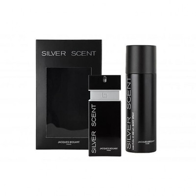 Jacques Bogart Silver Scent Intense Geschenkset 100ml EDT + 200ml Körperspray