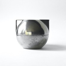 Vintage Silverplate NAPIER Duplex Sphere Art Deco MCM Stacking Sugar Creamer