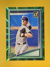 2025 Panini Donruss #133 Thatcher Hurd Green Laser NYY Yankees Rated Prospect