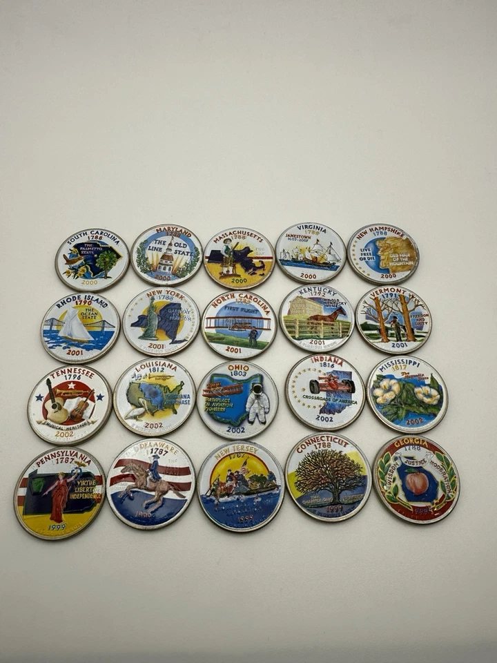 Colorized State Quarters Set (20 Coins Total) - Image 2 of 2