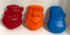 Vintage 1975 Coin Purses-FRUITY PEBBLES CEREAL Premium Toy- Prize - Flintstones