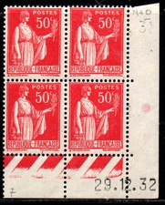 Coin daté Paix n° 283 du 29/12/1932 **