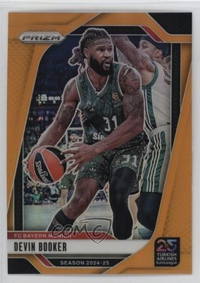 2024-25 Panini Prizm Turkish Airlines EuroLeague Orange 21/49 Devin Booker 1s7b