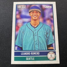 2026 Onyx Baseball Leandro Romero Base Card Seattle Mariners # OV-LERO