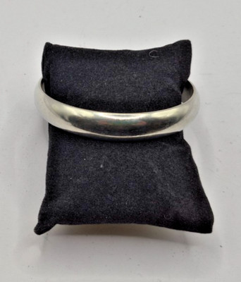 Vtg. MCM Garden Pewter   Cuff Bracelet w/ L E M engraving see photo