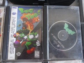 Sega Saturn Console and Game Lot of 9