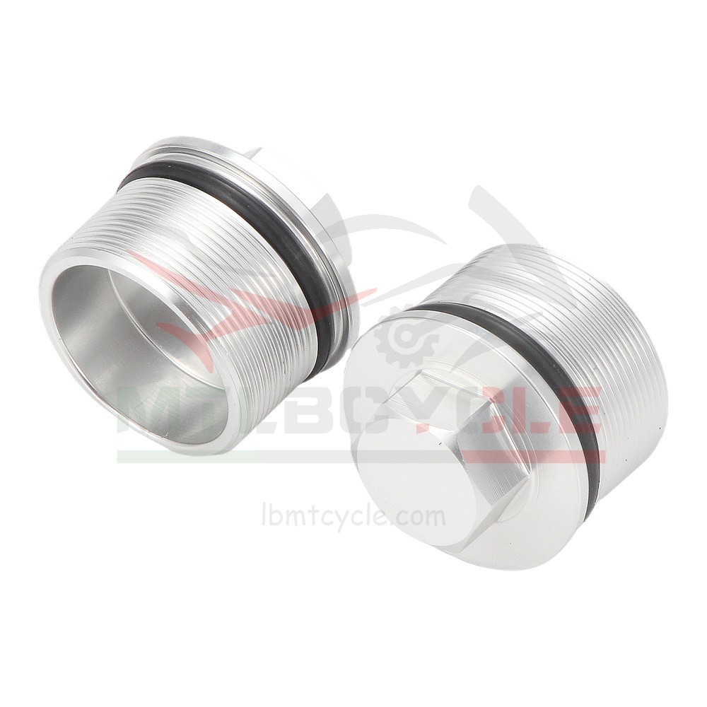 Front Fork Caps Upper Bolts For YAMAHA XV250 ROUTE 66 1988-1990