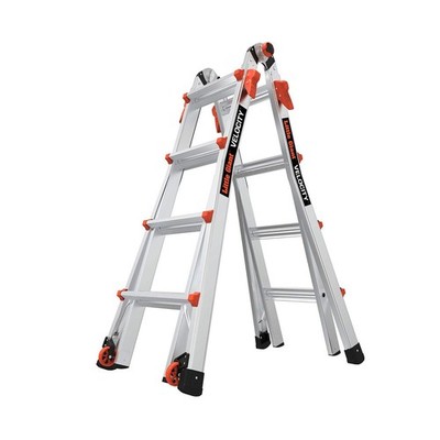 Little Giant Ladder Systems Velocity with Wheels, M17, 17 Ft, Multi-Position ...