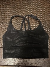 Lululemon energy long line bra foil size 4
