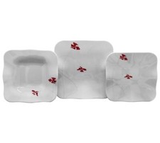 WEISSESTAL SERVIZIO PIATTI 34 PEZZI 8 POSTI IN PORCELLANA CON CAFFE - OLA 