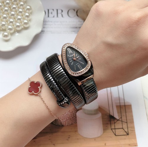 Schlange Armband Uhr Coole Serpentine Retro Uhr sieht gut Luxus Frauen - Bild 2 von 24