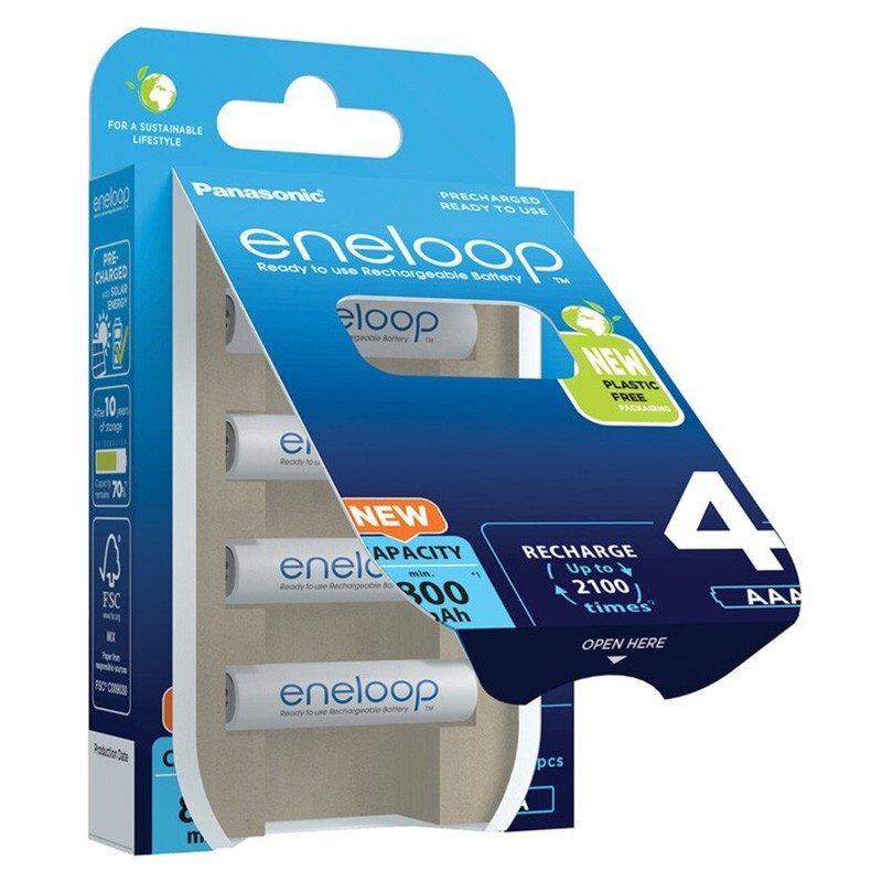 Panasonic Eneloop Pro Lot de 4 Piles Rechargeables Ni-MH AA