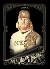 2018 TOPPS ALLEN GINTER X BASEBALL BASE CARD #178 Jon Gray Rockies