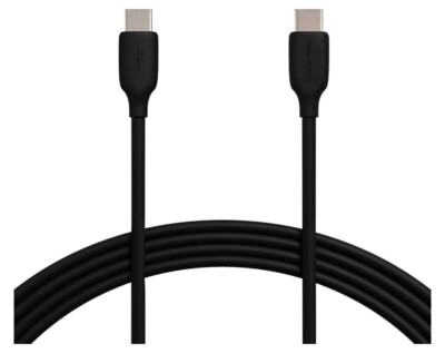 Bundle Of 2 - Amazon Basics USB-C to USB-C 3.1 Gen 2 Fast Charging Cable 3 Feet