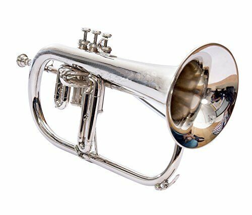 NEW Max 43% OFF SILVER Directly managed store NICKEL Bb FREE FLUGEL.HORN HARD.CASE+MOUTHPIECE-FLUGE