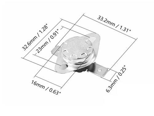  KSD301 INTERRUTTORE TERMICO 30°C normalmente aperto switch termostato sensore - Foto 2 di 2