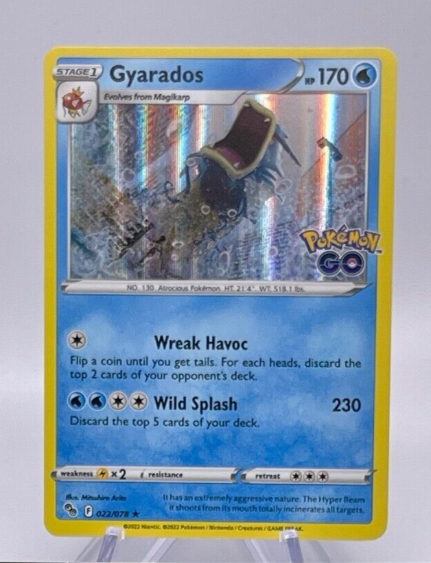 Pokmon TCG Gyarados Pokemon Go 022/078 Holo Holo Rare | eBay