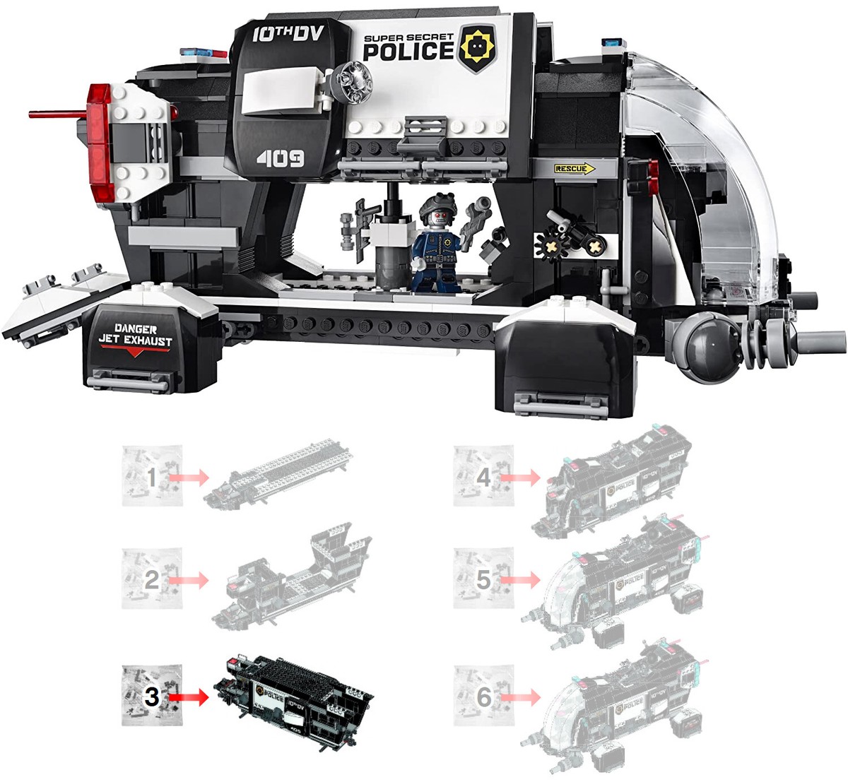 LEGO 70815 Super Secret Police Dropship: NEW SEALED BAG #3 ONLY