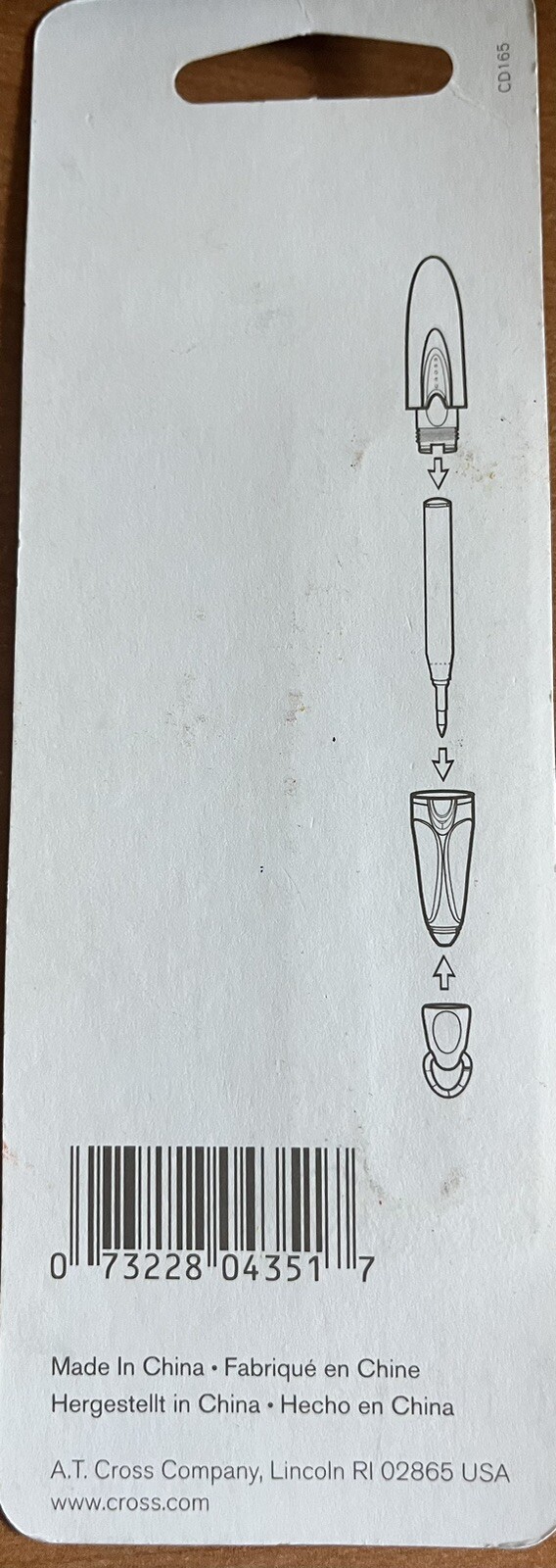 Cross Ion and Matrix GEL Ink Refill Midnight Blue 1 per Card 85162 for