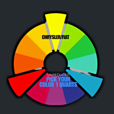 CHYSLER/FLIAT BASECOAT PAINT(UNREDUCED)PICK YOUR COLOR- 1 Quart (PW1/SW14967
