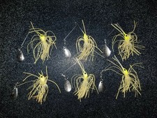 (6) Used Micro Spinnerbaits, Lot Of 6 Fishing Lures-Maybe Strike King Micro King