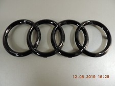 Original Audi A4 A6 A7 A8 Q3 Q5 Q7 Emblem Ringe Zeichen im Kühlergrill schwarz