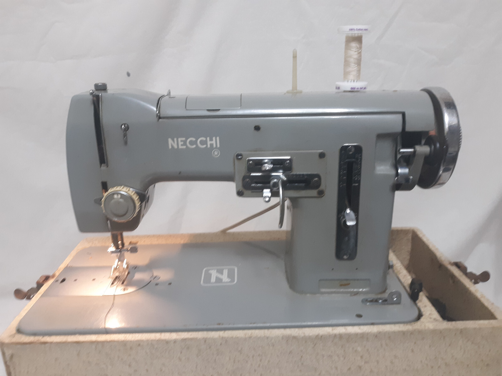 Vintage Necchi Nora with Accessories, Original Cams, Case, Instruction