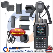 Anytone AT-D168UV Analog Digital DMR UHF VHF radio mic extra batt Like AT-D878UV