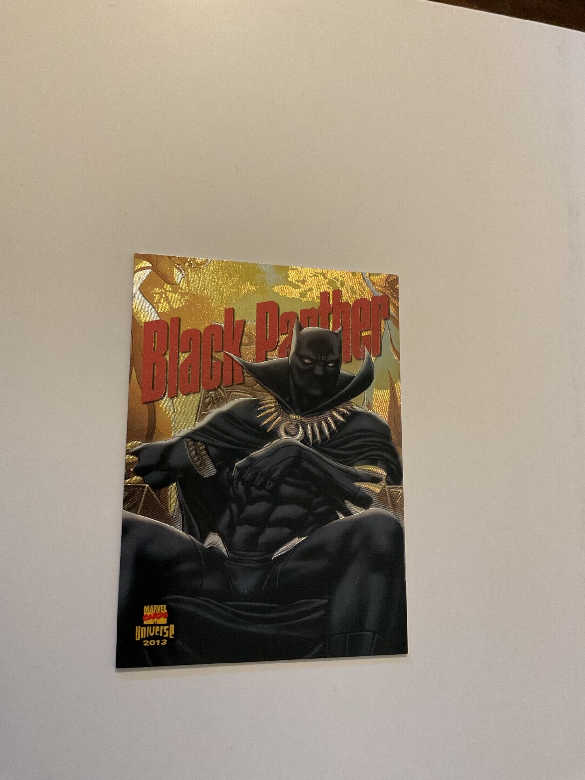 2013 Marvel Fleer Retro Powerblast Power Blast Black Panther Card 1 of 21