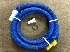 Pool or Spa 1.5" Vacuum Hose - 15' length w/ Swivel Cuff, Hose Adapter and Clamp