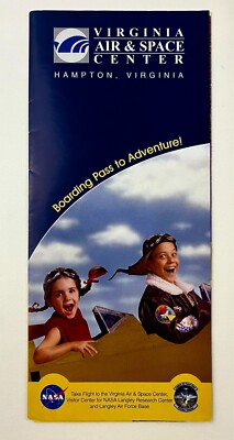 2005 Hampton Virginia Air Space Center NASA Air Force Vintage Travel Brochure VA