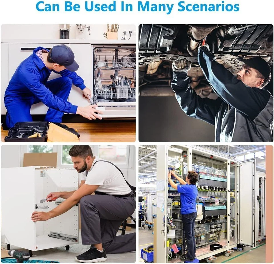 Ratcheting Right Angle Screwdriver Hex Drive 90 Degree Offset + 10Pcs Bits Set - Image 2 of 4