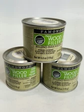 FAMOWOOD Solvent-Based Original Wood Filler 032522-585681(1/4 Pint), WT,SET OF 3