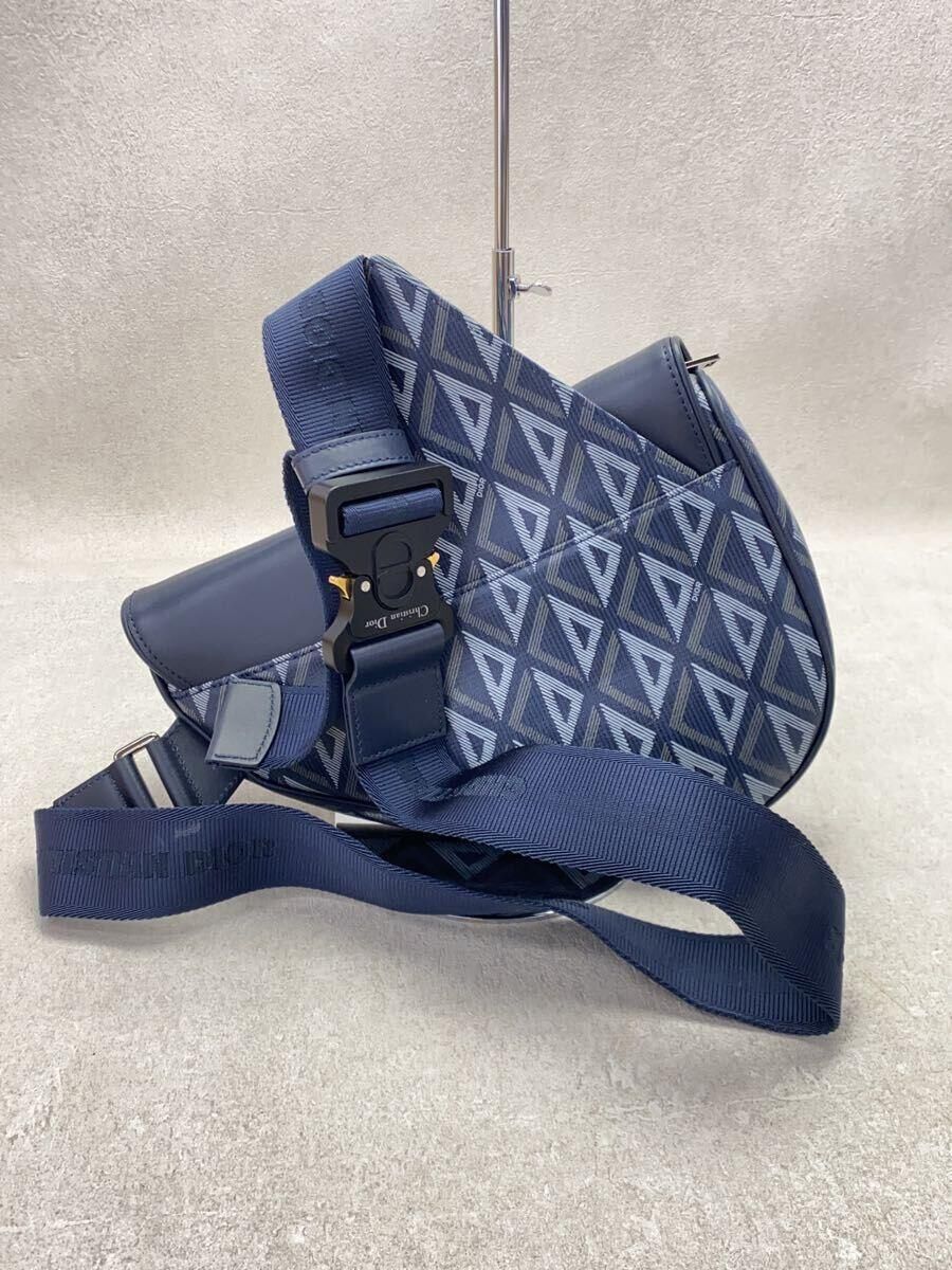 Dior HOMME waist bag diamond saddle 1ADPO093CDP PVC Navy Dior HOMME waist bag diamond saddle 1ADPO093CDP PVC Navy