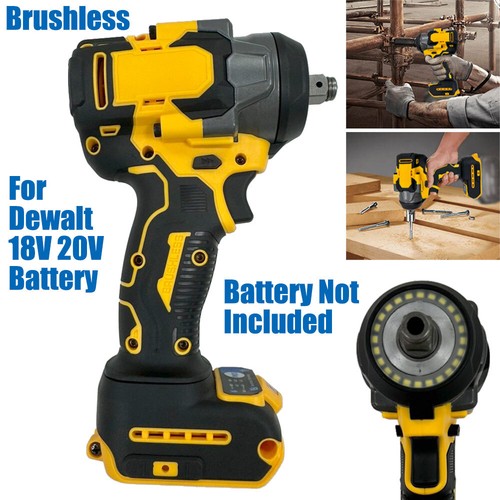 Cordless Electric Impact Wrench Drill Gun Ratchet Driver For Dewalt 18V