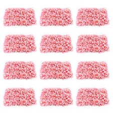 Artificial Rose Hydrangea Flower Wall Panels Wedding Backdrop 60 x40cm 12PCS