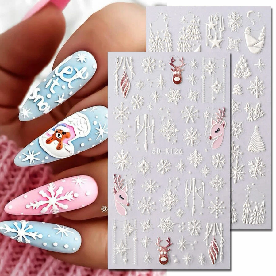 Spray Paint Nail Sticker Spray Template Sticker Airbrush Nail Art Stencils  | eBay