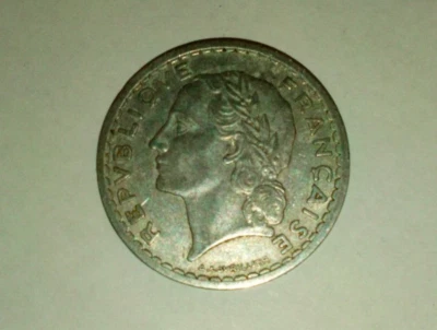 PIÈCE DE 5 FRANCS 1947 LAVRILLER ALUMINIUM - Photo 1/2