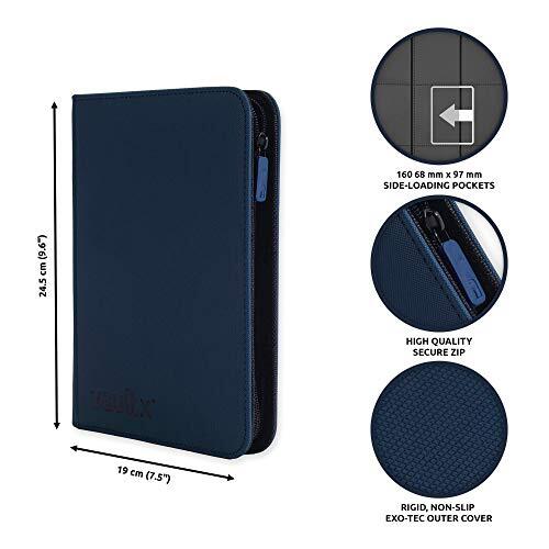 Vault X Premium Exo-Tec® Zip Binder - 4 Pocket Trading Card  Assorted Colors 
