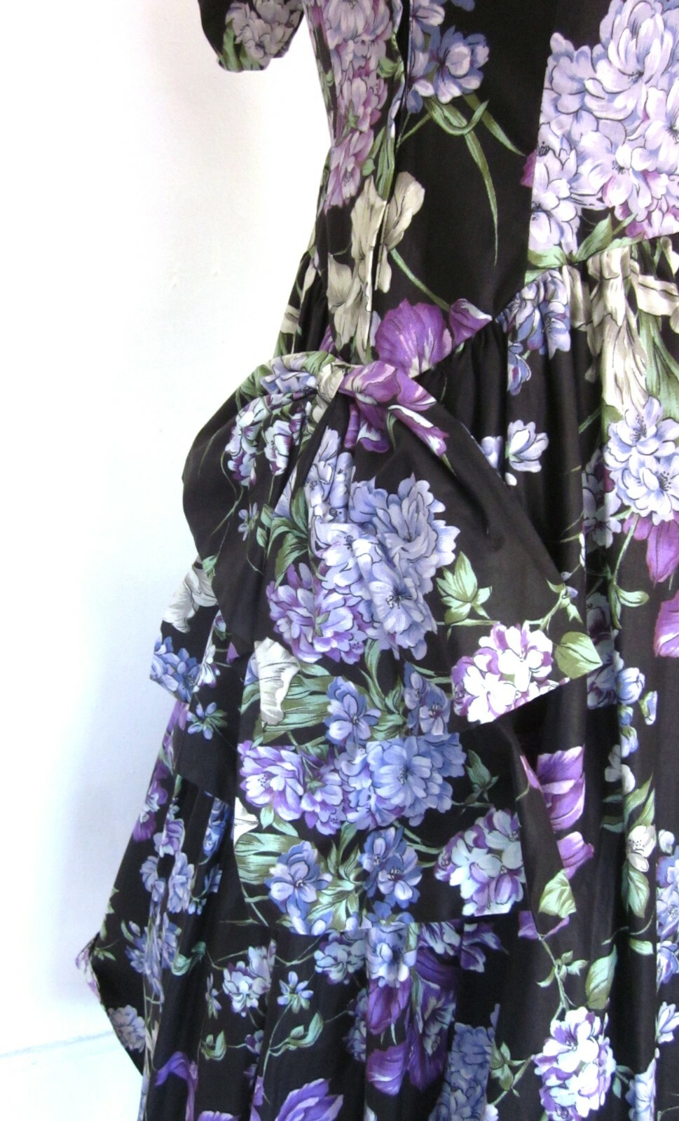 Vintage Loralie Original Floral Party Dress XS Fit & … Gem