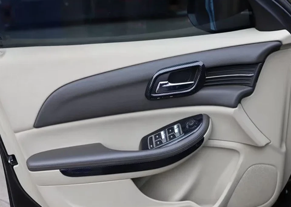 Kit de cubierta interior de auto de fibra de carbono negro 13X para Chevrolet Malibu 12-2014 Foto 3 de 4