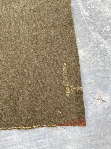 Civilian Conservation Corps C.C.C. Wool Blanket CO 9537 62"x79" - Worn, Stitched - Picture 8 of 13