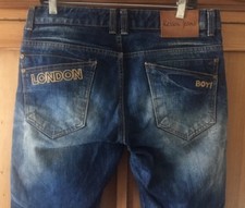 Distressed KESSON Korean Denim Jeans Size W34 X L33 MINT and HARD TO FIND