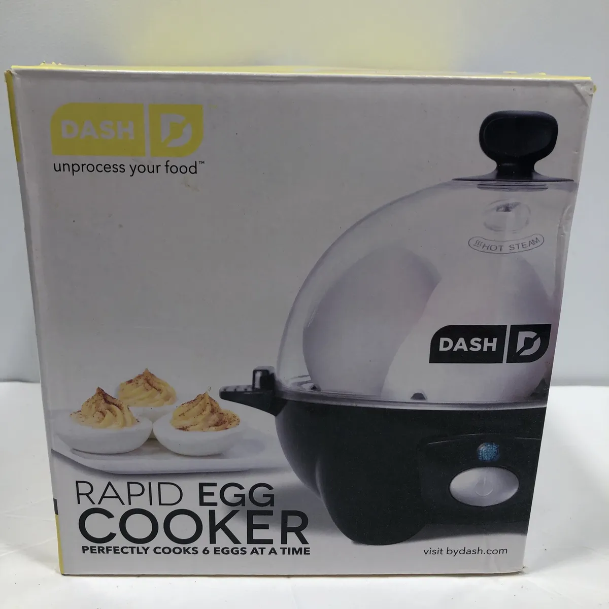 Rapid Egg Cooker by DASH DEC005BK~ 6 Egg Electric Poacher, Steamer,  Boiler-Black
