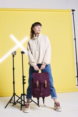 Vintage Rucksack Laptoptasche Notebook Tasche BACKPACK BagBase 
