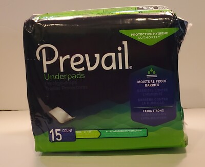 Prevail Fluff Underpads Large 23'' x 36''  15 Count FREE Shipping 